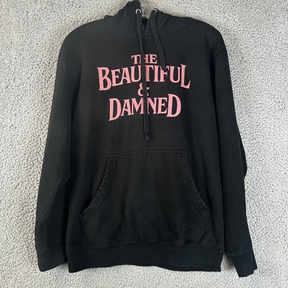 G-Eazy The Beautiful & Damned Hoodie Sweatshirt Adult Size Small‎ pink Black RAP